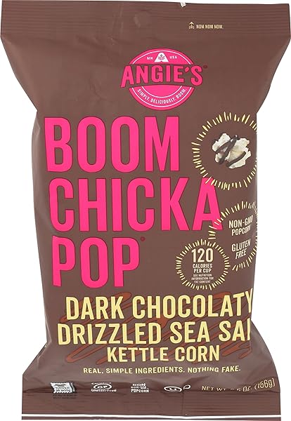 ANGIE’S BOOMCHICKAPOP DARK CHOCOLATY DRIZZLED SEA SALT KETTLE...