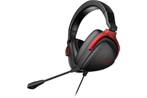 ASUS ROG Delta S Core Wired 3.5mm Gaming Headset with Mic – 40mm Essence Drivers, Virtual 7.1 Surround Sound, Discord-Certified Boom Mic, Lightweight, for PC, PS5, PS4, Xbox, Switch, Mobile - Black