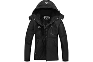 DECKTIN Women's Waterproof Lightweight Rain Jacket Windproof Breathable Trench Coat Detachable Hood Raincoats Outdoor Hiking Jacket