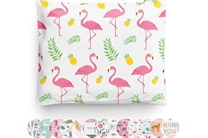 A LA MODE MAILERS TOPPED WITH STYLE. Poly Mailers 10x13 100 Pack | Self-Sealing Shipping Bags Envelopes for Small Business | Waterproof Durable Packaging | Flamingo | Pineapple Beach Tropical Pink | à la mode Mailers