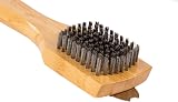 Weber 6463 Brush Steel Brown 12-Inch Hardwood Handle Grate Cleaner view 4