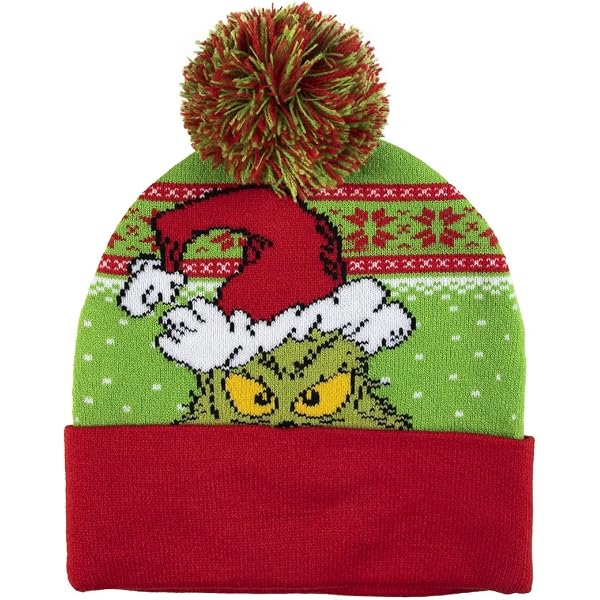 Mrs. Grinch Dr Seuss The Grinch Who Stole Christmas 8\" Knit Beanie...