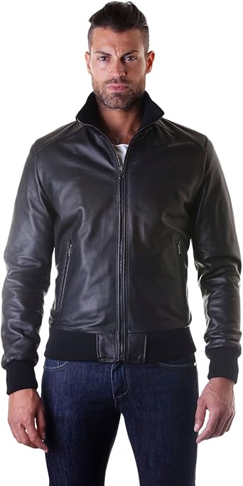 Blouson cuir homme amazon Clearance