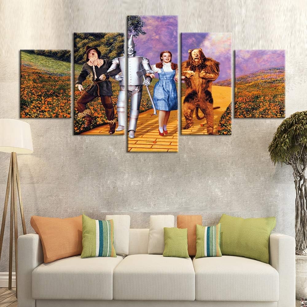 Amazon.com: Wall Art Wizard of Oz Canvas Painting 5 Pcs Print Poster
