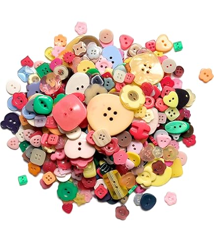 Buttons Galore Pretty Petali, Confezione Mista Di Bottoni In Plastica Multicolore A Forma Di Petalo, Eleganti E Resistenti, Per Fai Da Te E Decorazioni, 5x12x15 Cm - 3