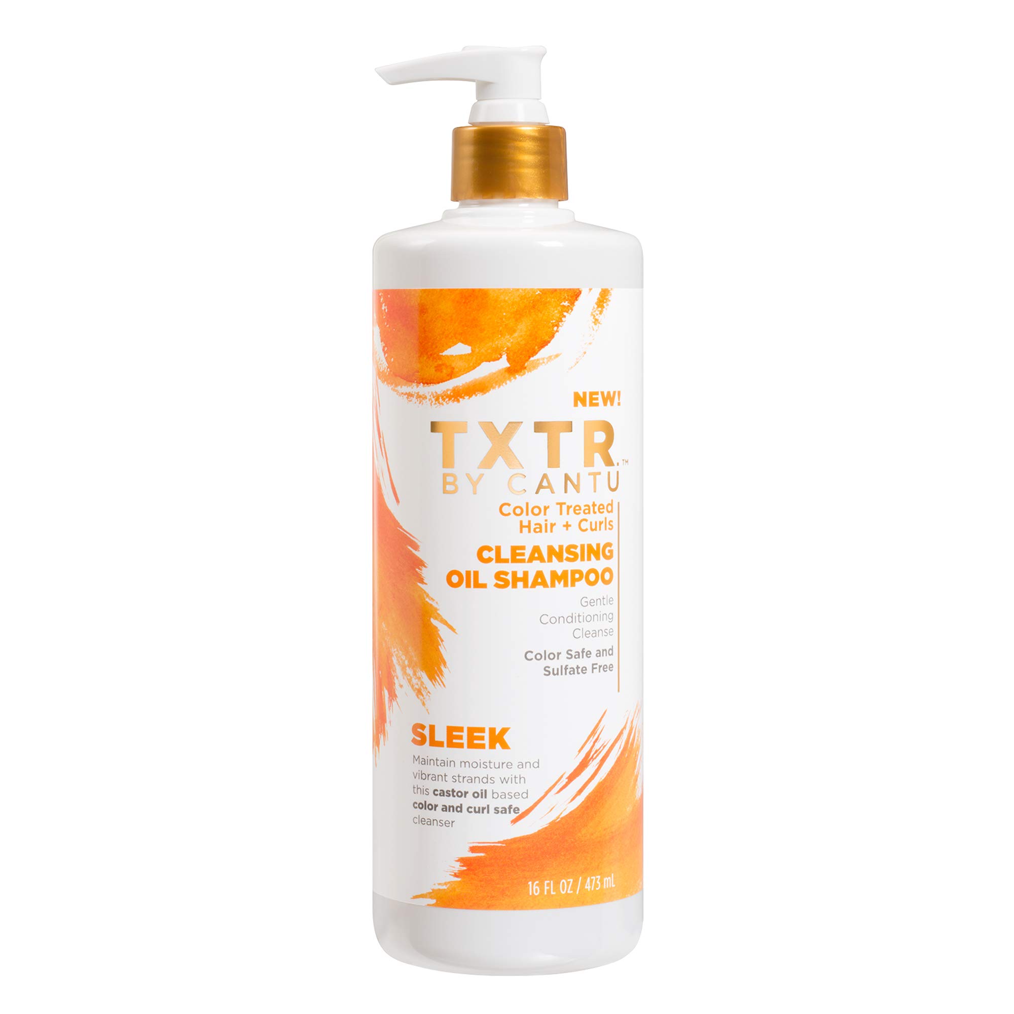 Cantu TXTR Colour Treated Hair + Curls Sleek Cleansing Oil Shampoo 473 ml