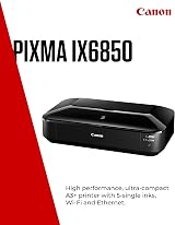Canon PIXMA iX6850 Wireless Printer Black Compact A3+ Printing view 2