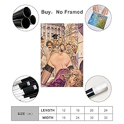 Nude Woman Poster Sexy Girl Erotic Canvas Art