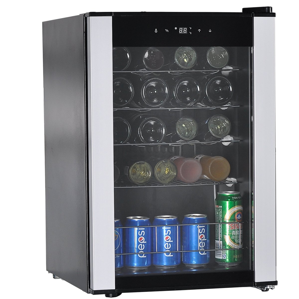 small wine and beer fridge