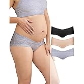 Intimate Portal Maternity Underwear Cotton Pregnancy Postpartum Panties Under the Bump Boyshort Briefs