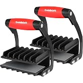 Goldblatt 2-Pack 1" Drywall Panel Carrier, Plywood Carrying Lifting Tool | Drywall Carrier Handle, One-hand Leverage, TPU Grip Pad, Holds to 200 lb, Saves Your Back, for Panels, OSB, MDF &amp; Sheet Goods