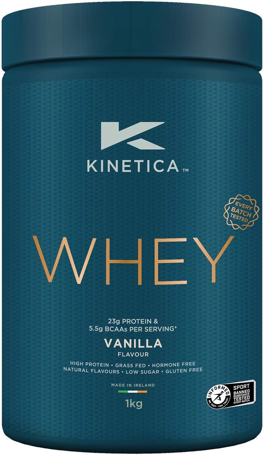 Whey Protein Powder, 33 Servings, Vanilla, 1kg Amazon.co.uk Health & Personal Care