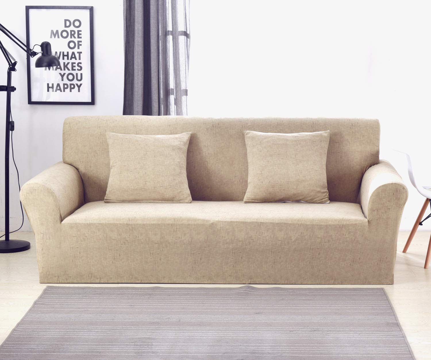 Mua Tmvok 北欧風 ソファーカバー 2人掛け ソファーカバー 肘付き 犬 猫 傷 防止 滑り止め ストレッチ 柔らかい 伸縮素材 クッションカバー2枚付 超便利 幅145 185cm Tren Amazon Nhật Chinh Hang Fado