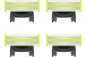 MUYFGUO 4P-Compatible Replacement Blades for Norelco OneBlade - 4-Pack High-Precision Shaving Blades, Fits Norelco OneBlade Series Shavers