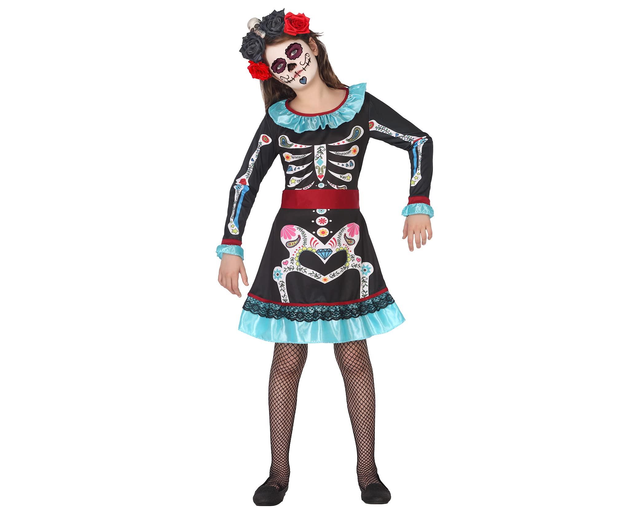 Atosa Costume Skeleton Mexican 10-12 Years