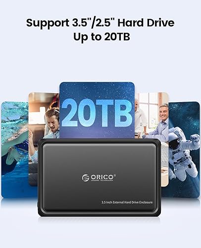 ORICO Hard Drive Enclosure SATA to USB C Compatible for