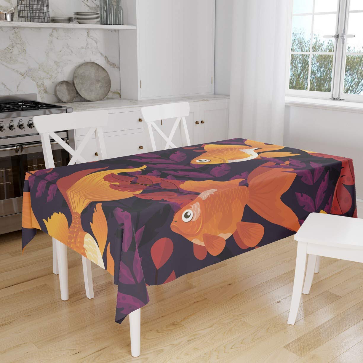 Bonamaison Kitchen Decoration, Tablecloth, 140cm x 160cm - Designed and Manufactured in Turkey