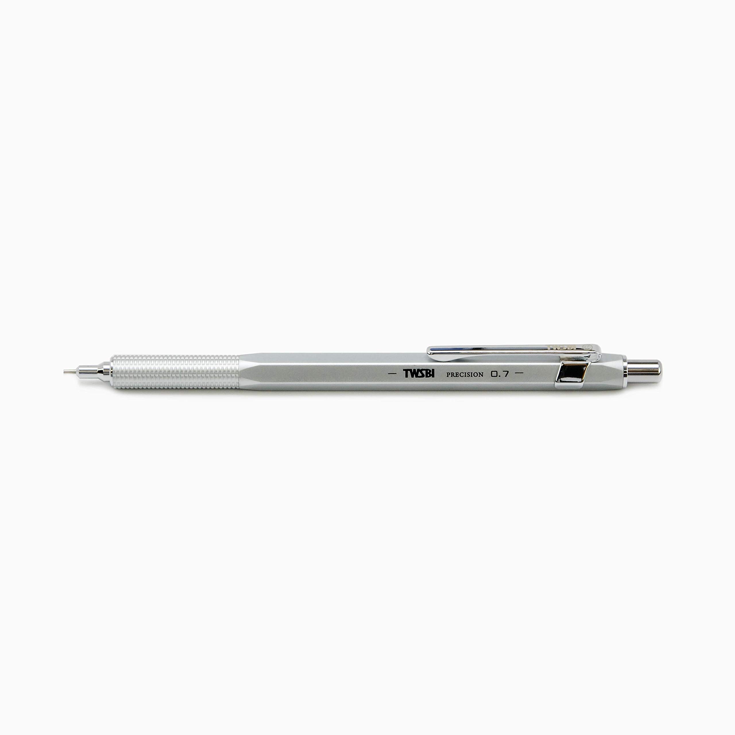 TWSBI Precision Mechanical Pencil Silver 0.7mm Fix Tip