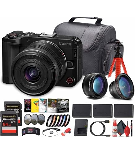 Amazon.com: Canon EOS R50 V Camera with 14-30mm Lens 2 x (6895C012