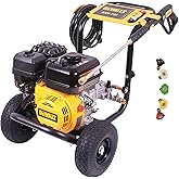DeWalt 3300 PSI Gas Pressure Washer, 5 Nozzles, Spray Gun, Wand, 25-ft. Hose, DXPW3300-S, 49-State
