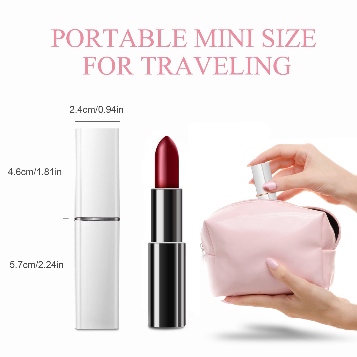 Facial Hair Removal for Women,Sunvito Women\'s Lipstick Razor Electric Shaver Painless Remove Hairs on the Face, Legs, Hands, Bikini Parts And Private Parts