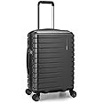 Traveler's Choice Archer Polycarbonate Hardside Spinner Luggage Set, Tie Down Straps, Grey, Carry-On 21-Inch