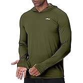 AIRDYNAM Men’s UV Sun Hoodie Athletic Fishing Shirts Ultra Lighweight Long Sleeve Quick Dry for Hiking Running Workout