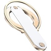 GripMate 2nd Gen for Magsafe Phone Grip for iPhone - Strong Dual-Sided Magnetic Phone Ring Holder - Detachable, Comfortable Finger Loop Stand for iPhone 17 Pro Max 16 15/14/13/12 Series (Gold)
