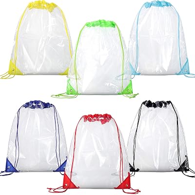 Buy Clear Drawstring Bag Transparent 