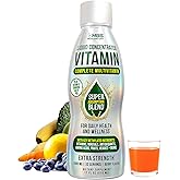 MBS Biotechnology Liquid Multivitamin for Adults – Complete High-Absorption Daily Vitamin with Superfoods, CoQ10, B-Complex, Turmeric & PQQ – Immune & Energy Support – Berry Flavor, 17 oz