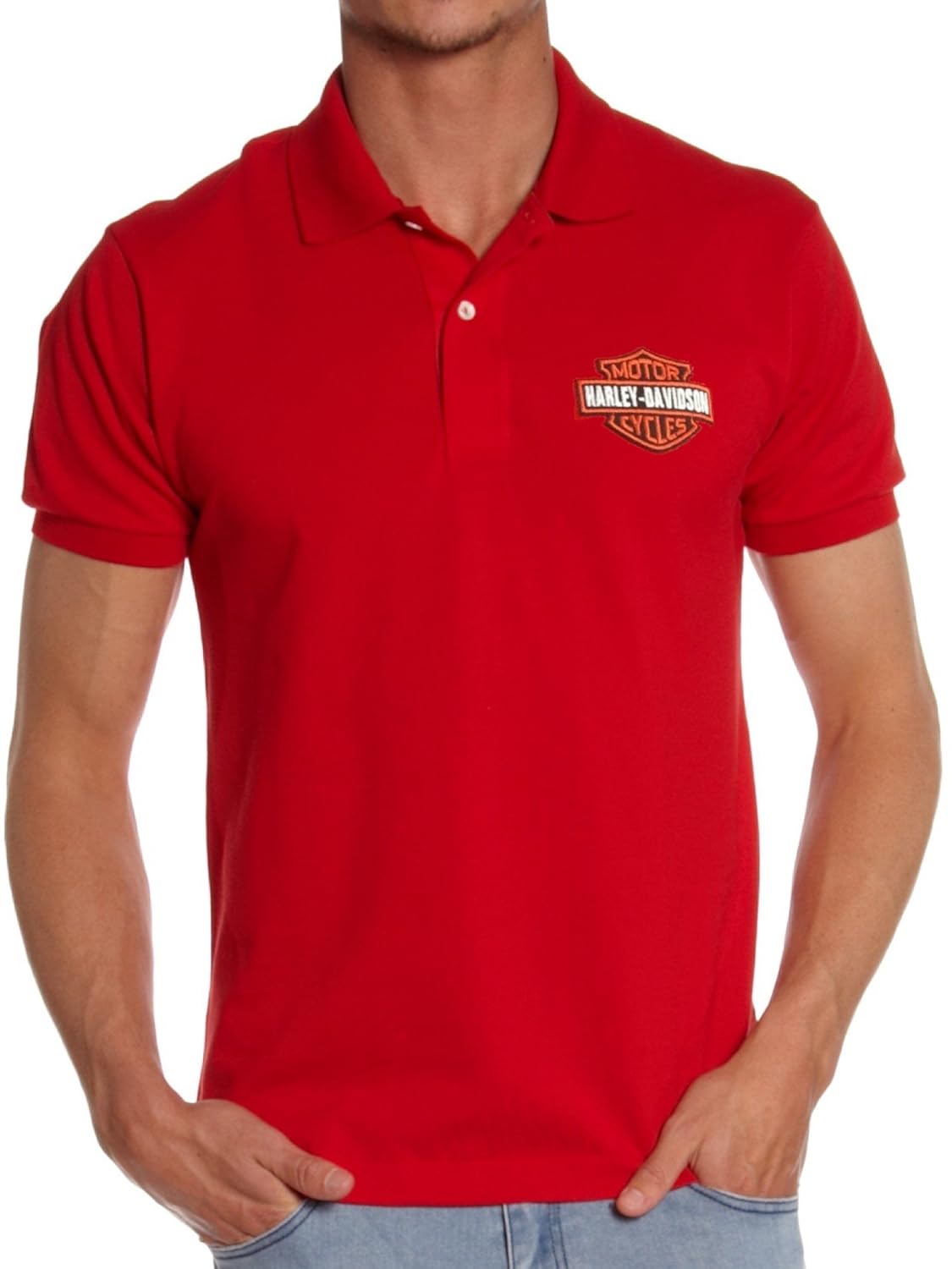 lion harley davidson men's embroidery polo bike rider t shirts for men