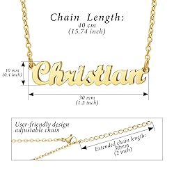 Ldurian Name Necklace Personalized | Christian Name