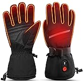 SNOW DEER Heated Motorcycle Gloves for Men Women, Electric Glove Rechargeable Battery Heated Hand for Motorcycle Biking Hunting Arthritis Skiing Working