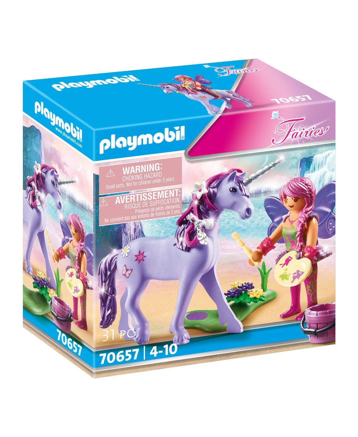 PLAYMOBIL Fairies 70657 Unicorn with Fairy Decoration 4 Years and Up