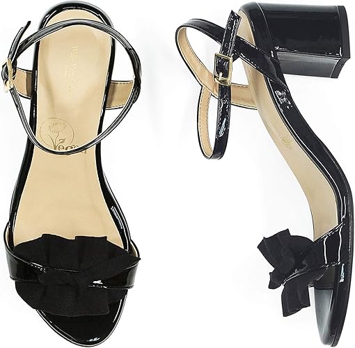 patent black sandals