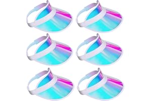 Jmkcoz 6 Pack Sun Visor Hats Cap Sports Beach Tennis Golf Headwear for Women Men