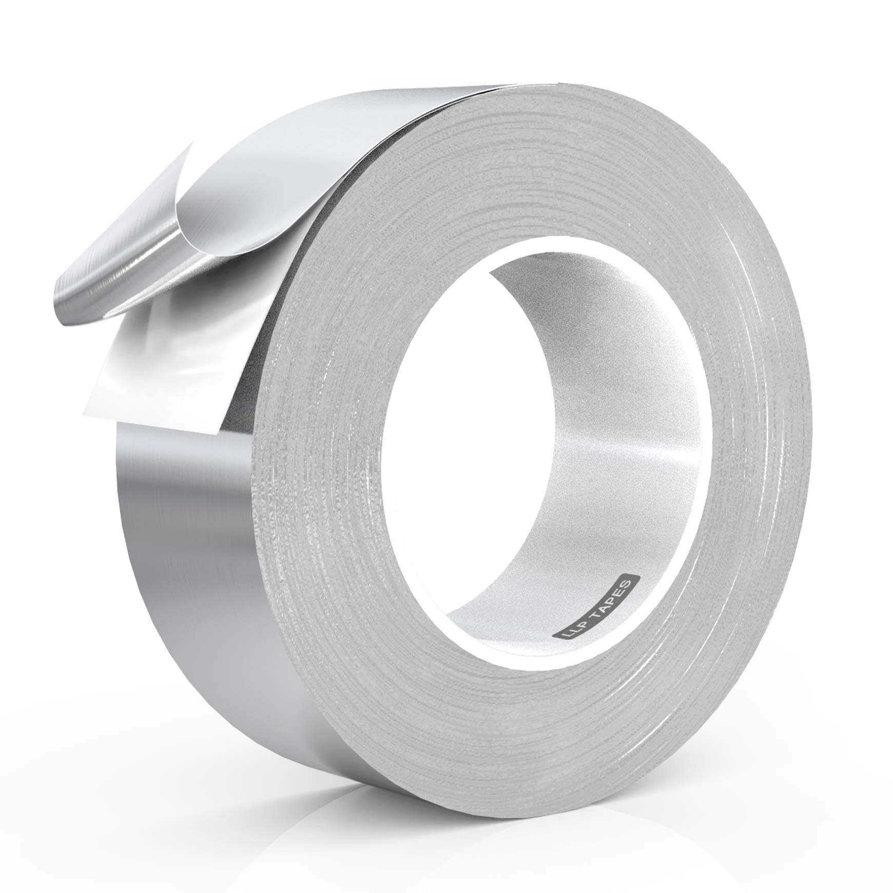Photo 1 of LLPT Aluminum Foil Tape 2 Inches x 55 Yards 3.94 Mil High Temp Heavy Duty Adhesive HVAC Sealing Hot Cold Air Duct Tape for Pipe Metal Repair (A2155)