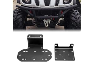 WeiSen Front Winch Mounting Brackets Plate Kit Compatible with Yamaha Rhino 450 660 700 2003-2013