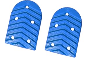 Replacement Ski Boot Heel Soles – 5-Hole Pattern – Compatible with Salomon Evo – Left and Right Heel Soles (Pair)