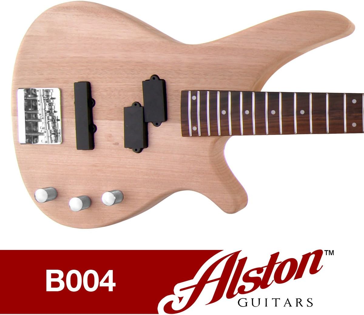 Alston Guitars - DIY Electric Bass Guitar Kit | Bolt-On | Solid Mahogany Body & Neck