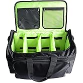 Begino Sneaker Duffel Bag - Gym Training and Travel Bag for Men With Adjustable Dividers, Durable Shoulder Strap, Black, Carry-on 20 Inch, 30L Large Capacity