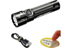 Nitecore EX7 6000 Lumen Flashlight – High Performance Rechargeable Torch with Spotlight, Floodlight, Mixed – USB-C Fast Charg
