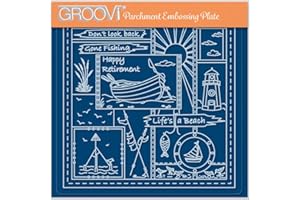 Clarity Stamps Linda Williams' Happy Retirement – Plaque Groovi carrée A5