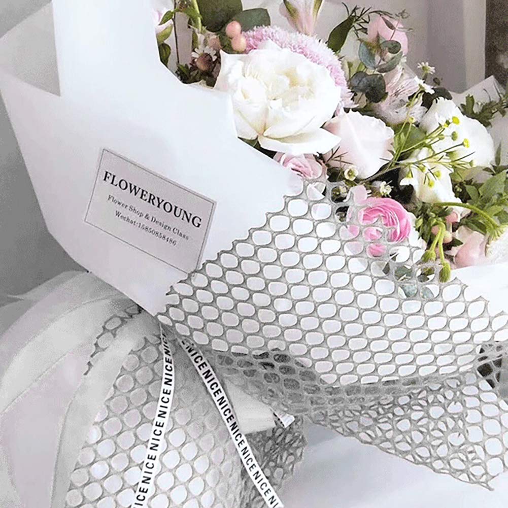 Flower Wrapping Paper Gift Wrapping Net Paper Florist Bouquet Packaging Decorative Handmade Gift Wrap for Wrapping Fresh Flowers Wedding Holiday Birthday Present