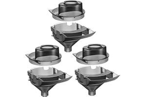 Gulfmew 3 Sets Replacement Funnel Compatible with Baby Brezza Replacement Parts Funnel and Cover Baby Formula Dispenser, Grey