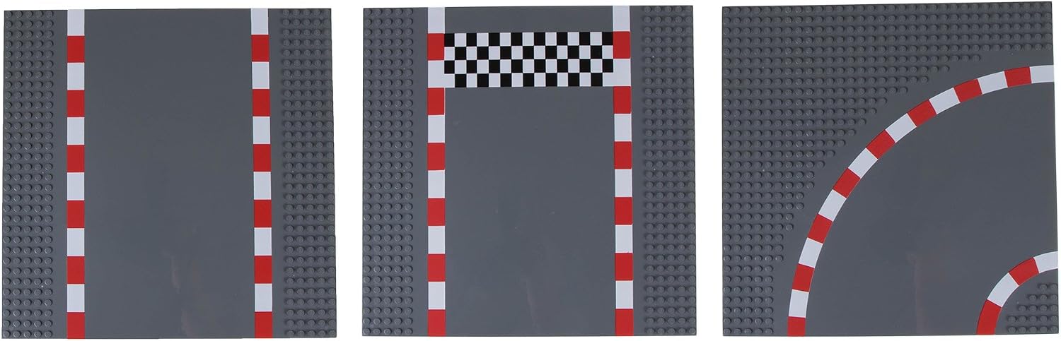 Strictly Briks Lot 4 Plaques De Base 25,4x25,4 Cm – Empilables – Compatibles LEGO – Stackers 2x2 – Blanc – Construction Tour