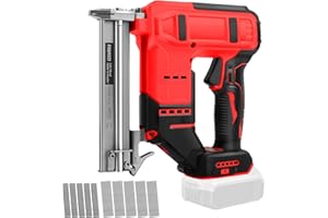 Cordless Nail Gun Compatible with Milwaukee 18V Battery, 2 in 1 Electric Stapler Nailer with 1000 Nails and 1000 Staples, Dua