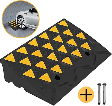 High-Strength Hard Plastic Sill Ramp Ramp Step Ramp Mat for Ramp Vehicles 1PC Car Motorcycle Lightweight Portable Curb