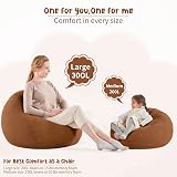 Nobildonna 3 ft Bean Bag Chair Cover 300L Storage Corduroy No Filler view 7