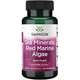 Swanson Aquamin Sea Minerals, Red Mineral Algae, 60 Veg Capsules | A Complete Mineral Complex of Red Marine Algae from the Irish Coast Delivering Plant-Derived Minerals, Vegetarian